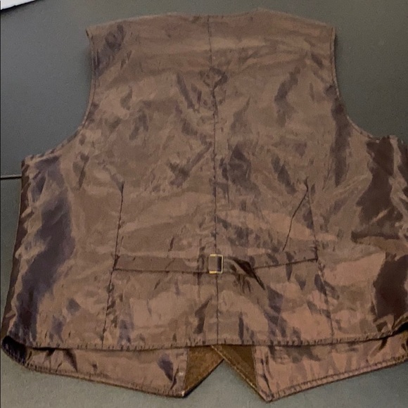 Vintage Wrangler Hero 💯 Genuine Leather Vest - Picture 4 of 6